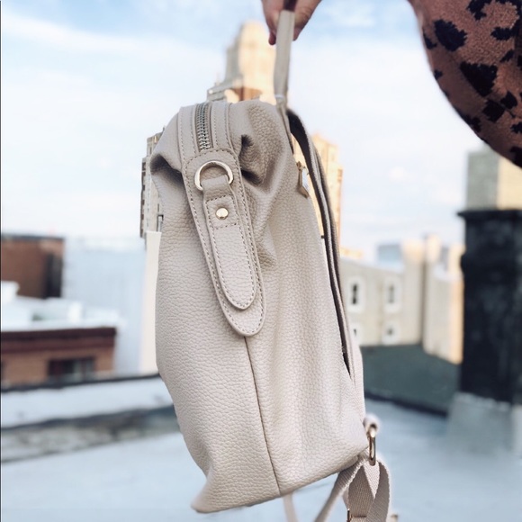 Kenzie Nude Vegan Leather Backpack - Picture 4 of 8